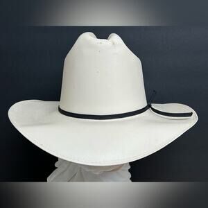 Sombrero White Diamonds 100X Estilo Sinaloa San Judas 7 1/8 - Western Cowboy Hat